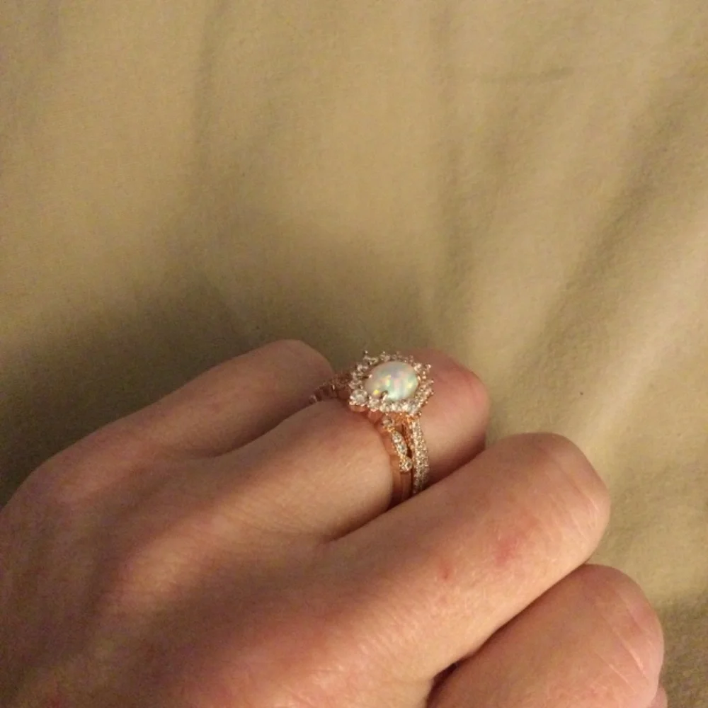 Stackable Opal fashion ring - Picture 3 of 7